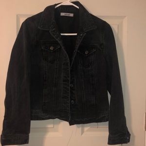 Black faded Jean Jacket